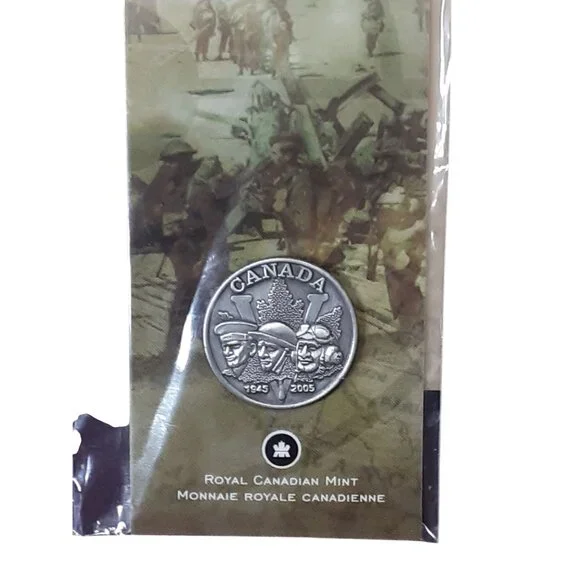 Royal Canadian Mint Special Edition Bookmark With Commemorative Coins “We Rememb - Picture 2 of 7
